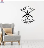 Dekorasyon Sticker Dekor Duvar Sticker Manikür Araçları Pedikür Güzellik Salonu Benzersiz Hediyelik - 1