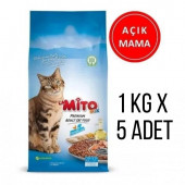 Mito Mix Adult Tavuklu ve Balıklı Yetişkin Kedi Maması 5 Kg Açık Mama - 1