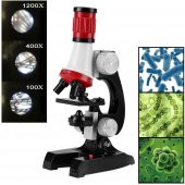 Bilimsel Eğitici Mikroskop Kiti Zoom Led Işıklı Set - 3