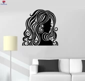 Dekorasyon Sticker Güzellik Salonu Kadın Kuaför Berber Stilist Duvar Çıkartmaları Benzersiz Hediyelik thumbnail 1