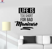 Ofis, Dükkan Duvar Sticker Tırnak Salonu Alıntı Manikür Eller Tırnak Sanat Çıkartmaları - 1