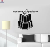 Tırnak Dekorasyon Duvar Sticker Tırnak Stüdyosu Lehçe Manikür Pedikür Güzellik Salonu Çıkartmaları - 1