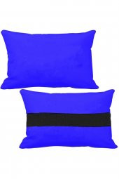 Öziron Fort Focus Style Uyumlu Oto Koltuk Boyun Yastığı 2 Adet Logosuz Mavi Ortopedik Yastık - 1