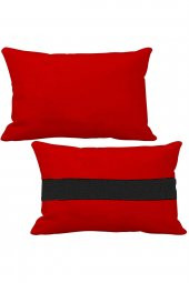 Öziron Fort Puma Uyumlu Oto Koltuk Boyun Yastığı 2 Adet Logosuz Kırmızı Ortopedik Yastık - 1