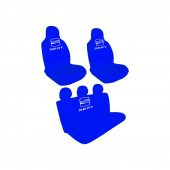 Öziron Seat Alhambra Araba Koltuk Kılıfı Amblem Logo Baskılı Penye Servis Kılıfı Mavi - 1