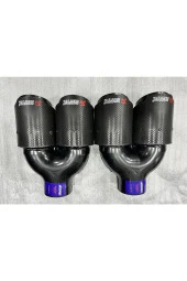 AKRAPOVİC  BMW F10 -F20-F30 uyumlu ( YERLİ) 76 lık  çiftli sağ-sol - 2