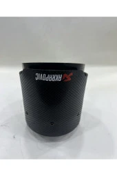 BMW F10-F20-F30  uyumlu (yerli)  100 mm AKRAPOVİC  karbon tekli egzoz ucu - 1