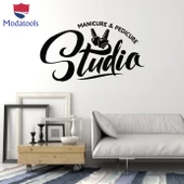 Tırnak Dekorasyon Duvar Sticker Manikür Pedikür Tırnak Güzellik Stüdyosu Kelimeler Çıkartmalar - 1