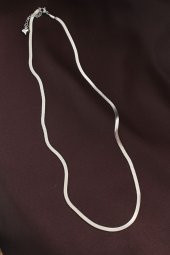 316L Çelik Gümüş Renk 60 cm İtalyan Zincir Kolye thumbnail 2