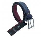 Lacivert Çocuk Boy Suni Deri Dikişli Model 3 cm.lik Garson Klasik Kemer - G5-22K - 5
