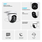 Tp-Link Tapo C500 Dış Mekan Yatay/Dikey Wi-Fi Güvenlik Kamerası - 2