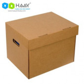 HAAY AMBALAJ  41x33x31cm Çift Oluklu Arşiv Kutusu Kraft (3 ADET) - 3