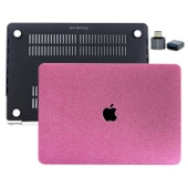 MacBook Air 13.6 Uyumlu M2 M3 M4 Simli Kaplama Premium TPU Sert Kılıf İnce Parlak Koruma thumbnail 1