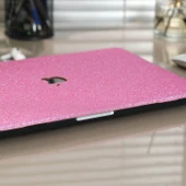 MacBook Air 13.6 Uyumlu M2 M3 M4 Simli Kaplama Premium TPU Sert Kılıf İnce Parlak Koruma thumbnail 5