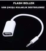 Usb To Aux Kablo Stereo Dişi Ses 3.5mm Mp3 Player ve Telefondan Araçta Müzik Dinleme - 1