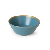 Keramika Mat Rainbow Gold Fileli Hitit Çorba Kasesi 14 Cm 6 Adet 624/995 - 5