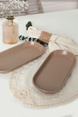 Keramika Mat Toprak Noyan Kayık Tabak 2 Adet 26 Cm 977 - 1