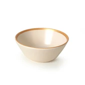 Keramika Mat Rainbow Gold Fileli Hitit Çorba Kasesi 14 Cm 6 Adet 624/995 - 7