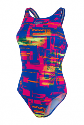 SPEEDO KADIN ANTRENMAN MAYOSU RIBK 1PCE AF BLK/YLLW 8-11717F333 YZM UK BEDEN - 1