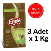 Enjoy Tavuklu Yetişkin Kedi Maması 3 Kg Açık Mama - 1