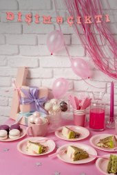 Pembe Dişim Çıktı Yazılı Banner, Diş Buğdayı, Doğum Günü Süsü, Simli Eva Banner - 1