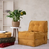 Yataklı Koltuk Mocca Buklet Tek Kişilik Hardal Tek - 1