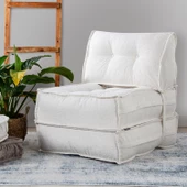 Yataklı Koltuk Mocca Buklet Tek Kişilik  Beyaz Tek - 1