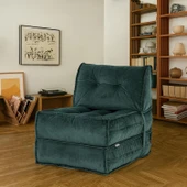 Homedius Yataklı Koltuk Mocca  Petrol Yeşili Tek thumbnail 1