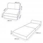 Yataklı Koltuk Magic Mavi Tek - 4