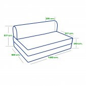 Yataklı Koltuk Magic Antrasit Çift - 6