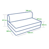 Yataklı Koltuk Magic  Açık Gri Çift - 12