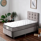 Günaydın Full Ortopedik Bonel Yaylı Bambu Star Yatak Beyaz 90x190 - 1