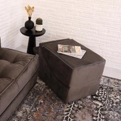 Puf Bella Olabilen Dinlenme Koltuğu Antrasit Tek - 4