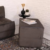 Puf Bella Olabilen Dinlenme Koltuğu Antrasit Tek - 5