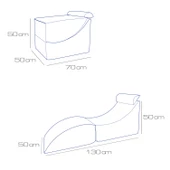 Puf Bella Olabilen Dinlenme Koltuğu Antrasit Tek - 8