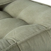 Mocca Fitilli Kadife Çift Kişilik Katlanır Yatak Katlanır Koltuk  Krem Çift - 9