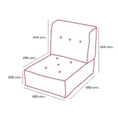 Minder Poffi Sırtlı Yer Ve Palet  60x80 Bej - 11