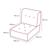 Minder Poffi Sırtlı Yer Ve Palet 60x80 Limon Küfü - 11