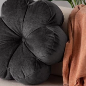 Kırlent Papatya Antrasit 40x40 - 4