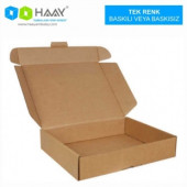 HAAY AMBALAJ 39,5x31x6,5cm Kraft Kilitli Kutu (10 Adet) - 2
