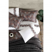 Elart çeyiz Paketi 11 Parça (Yatak Örtüsü+Nevresim Takımı+Battaniye) Vera Antrasit - 2