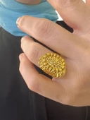 8 Ayar Altın Maraş Model Kalemli Dorikalı Yüzük thumbnail 2