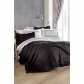 Elart Elart çeyiz Paketi 10 Parça (Yatak Örtüsü+Nevresim Takımı+Battaniye) Isabelle Antrasit - 1