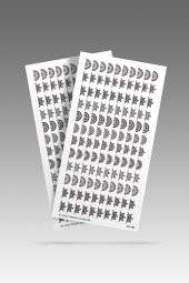 2 Li Mandala Desenler Tırnak Dövmesi, Tırnak Tattoo, Nail Art, Tırnak Sticker - 1