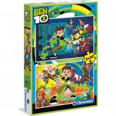 Clementoni 2 Adet 20 Parçalı Ben 10 Yapboz Puzzle Clementoni 3 Yaş ve Üzeri Çocuk Yapbozları - 1
