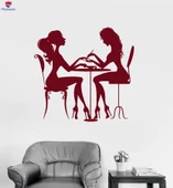 Yatak Odası Duvar Sticker Güzellik Salonu Tırnak Saç Spa Kadın Kız Çıkartmaları için Benzersiz Hediyelik - 1