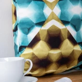 Homedius Dekoratif Kadife Klasik Kırlent 45x45cm  Yeşil 45x45 - 12