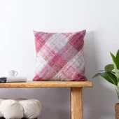 Homedius Dekoratif Kadife Klasik Kırlent 45x45cm  Sütlü Kahve 45x45 - 7