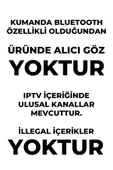 Elenberg Çanaklı Çanaksız İnternet Tv Destekli Ömür Boyu Free IPTV Hediyeli Bluetooth Kumandalı Full HD Uydu Alıcı - 4