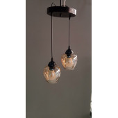 2'Lİ AÇIK AĞIZ CAMLI GOLD SARKIT AVİZE - 3